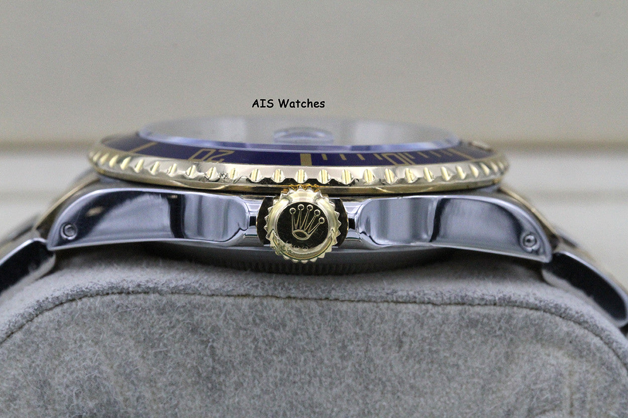 Rolex Submariner 16613 P Serial Blue Dial Box & Papers