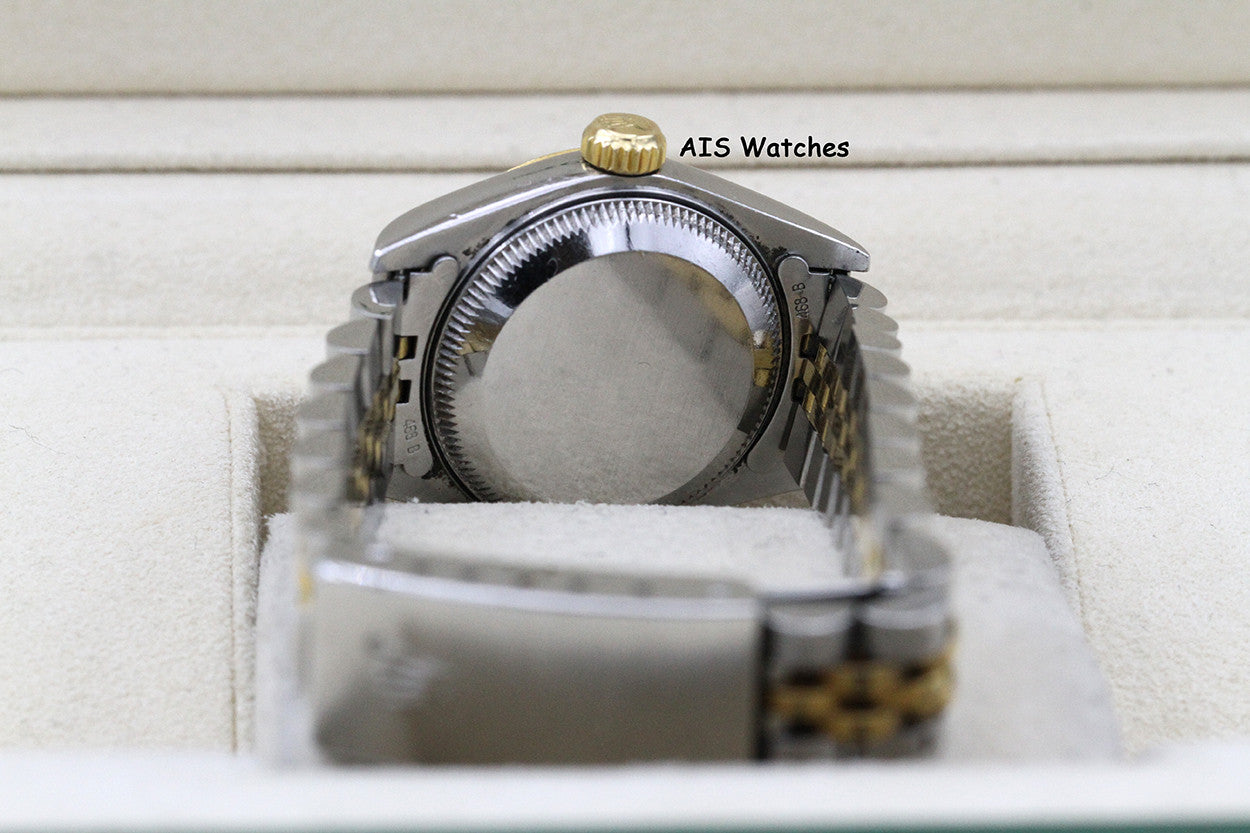 Rolex Ladies Two-Tone DateJust 69173 Champagne Dial 26MM S Serial - 1995 with Papers