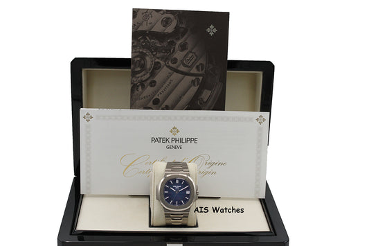 BNIB Patek Philippe 5811/G Nautilus Blue Dial 18K White Gold Box & Papers