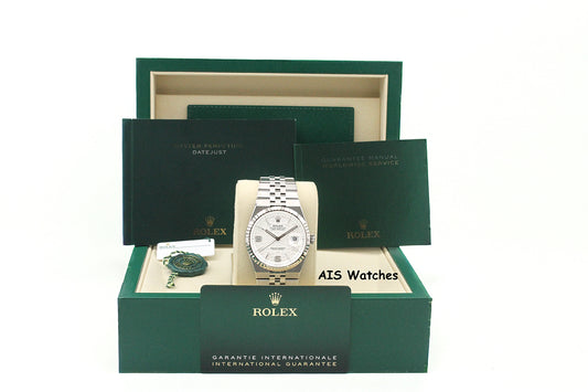 BNIB Rolex 127334 Land Dweller 40MM White Dial Stainless Steel Flat Jubilee B&P