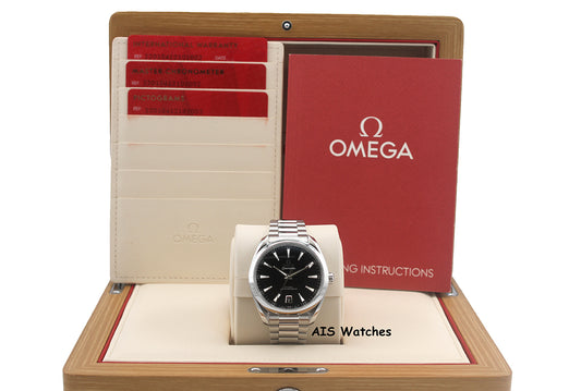 Omega Seamaster Aqua Terra 150M 220.10.41.21.01.002 41MM Black Dial SS B&P
