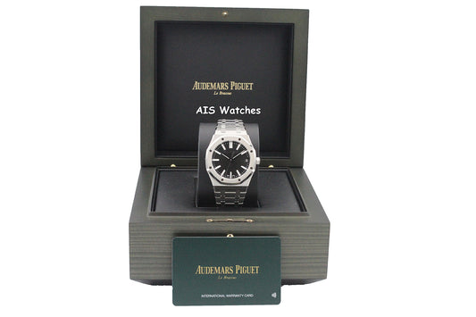 BNIB Audemars Piguet 15510ST.OO.1320ST.07 Royal Oak Black Dial 41MM Box & Paper