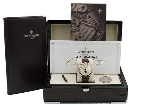 Patek Philippe Perpetual Calendar 5320G White Gold Cream Dial Box & Papers