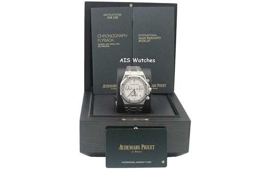 Audemars Piguet 26240ST 41MM 50th Anni. Royal Oak Chronograph Silver Dial B&P