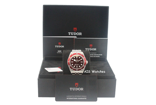 Tudor M7939A1A0RU Black Bay 58 Burgundy Dial SS Jubilee Bracelet B&P