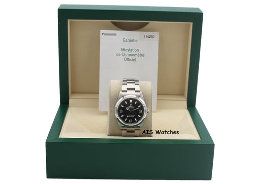 Rolex Explorer 114270 F Serial 36 MM with Papers