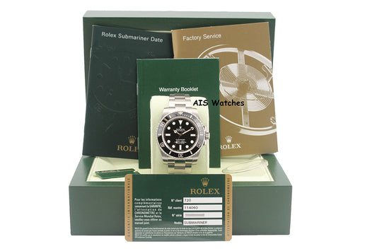 Rolex Submariner 114060 No Date 40MM Ceramic Bezel B&P