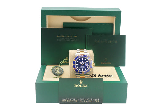Rolex Submariner 41MM 18k/SS 126613LB SunBurst Blue Dial 2021 Box & Paper