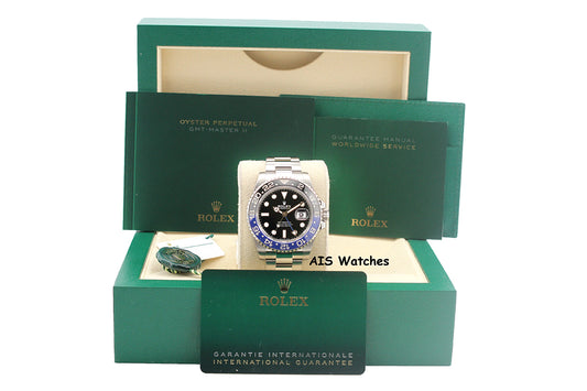 Rolex GMT Master II 126710BLNR Batman Oyster Bracelet Ceramic Bezel 2022 Box & Papers