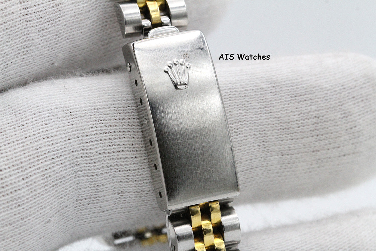 Rolex Ladies Two-Tone DateJust 69173 Champagne Dial 26MM S Serial - 1995 with Papers
