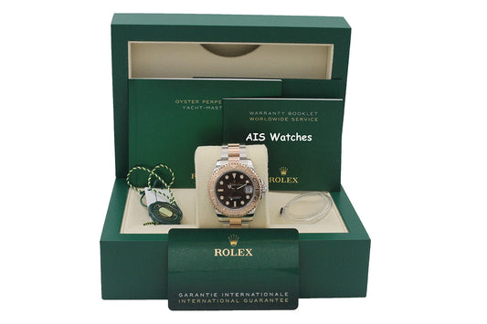 Rolex Yacht-Master 268621 18K Rose Gold / SS 37MM Chocolate Dial Box & Papers