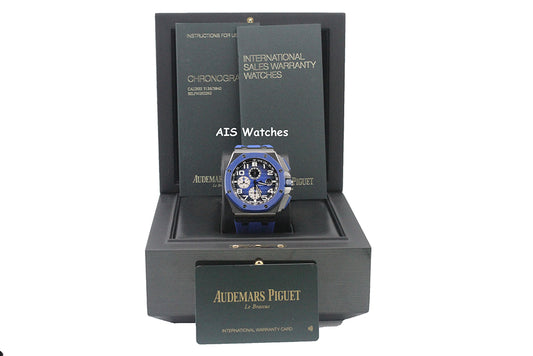 Audemars Piguet Royal Oak 26405CE.00.A030CA.01 Offshore Chrono BLUE Ceramic B&P