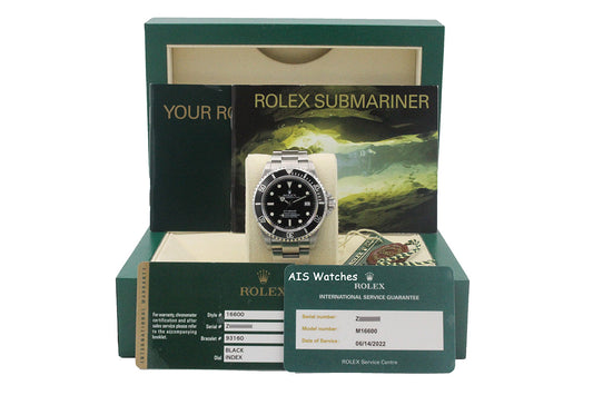 Rolex Sea Dweller 16600 SD Z Serial 40MM No Hole Case / SEL B&P Rolex Serviced