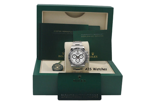 BNIB Rolex Cosmograph Ceramic Daytona 126500 White Dial Box & Papers