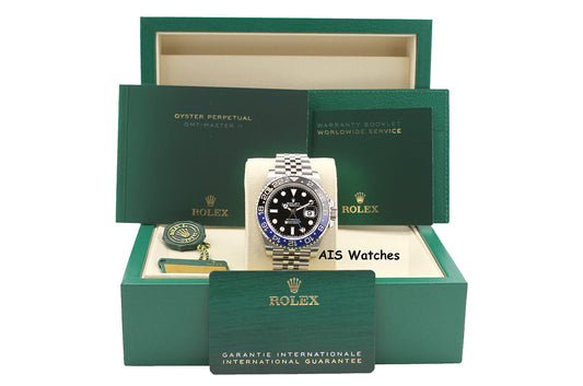 Rolex GMT Master II 126710BLNR Batman Jubilee Bracelet Ceramic Bezel 2026 Box & Papers