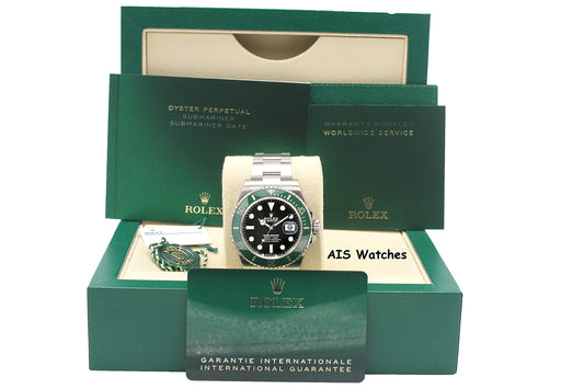 Rolex Submariner Date Ceramic Green Bezel 126610LV 41MM 2020 Box & Paper