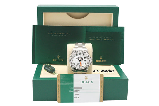 Rolex Explorer II 216570 Polar White Dial 42MM 2018 Box & Papers