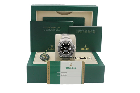 Rolex 116610LN Submariner Date 40MM Black Ceramic Bezel 2017 Box & Papers