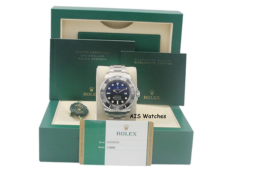 Rolex 116660 Deep Sea SeaDweller James Cameron DBlue 2017 Box & Paper