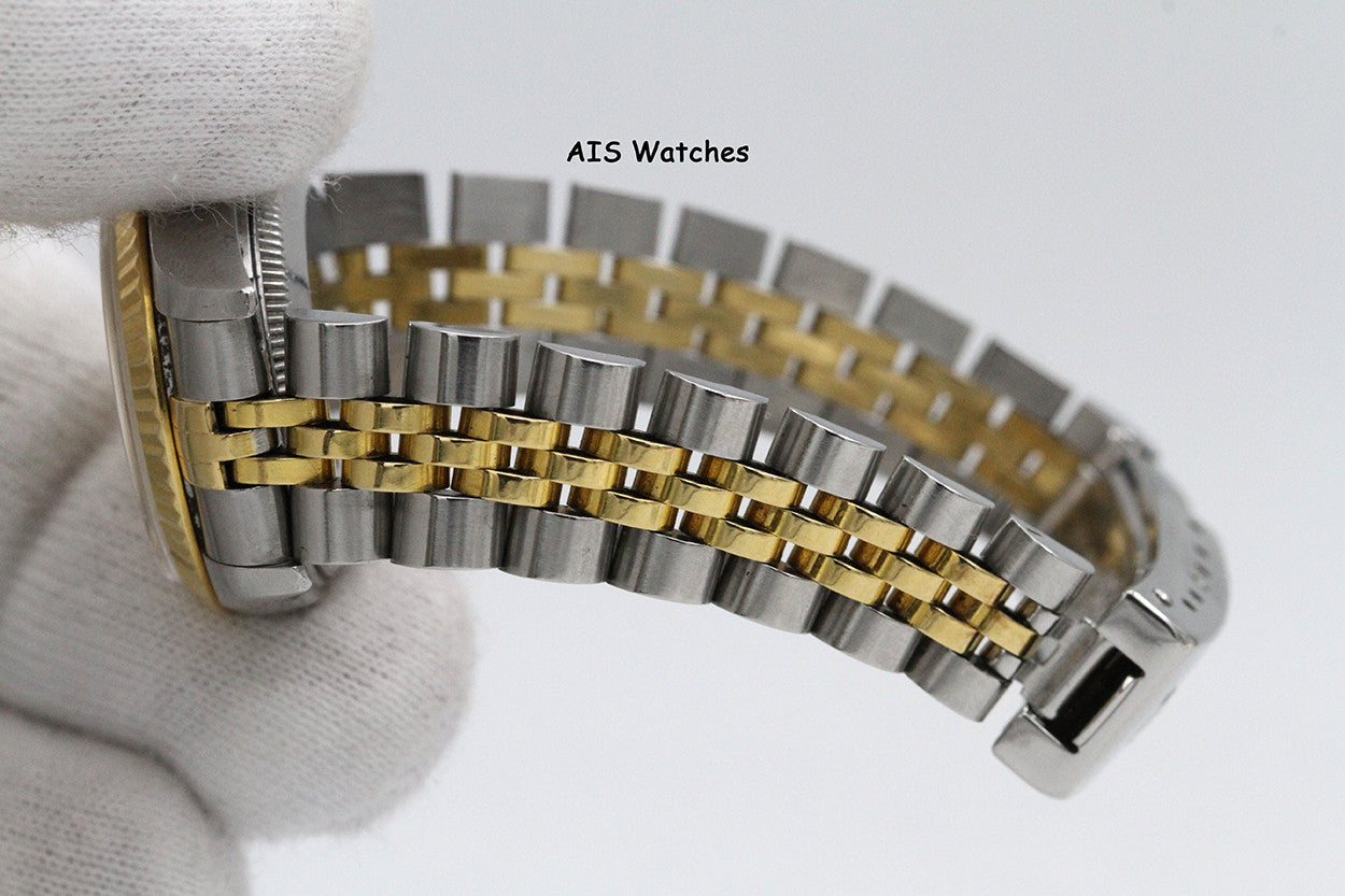 Rolex Ladies Two-Tone DateJust 69173 Champagne Dial 26MM S Serial - 1995 with Papers