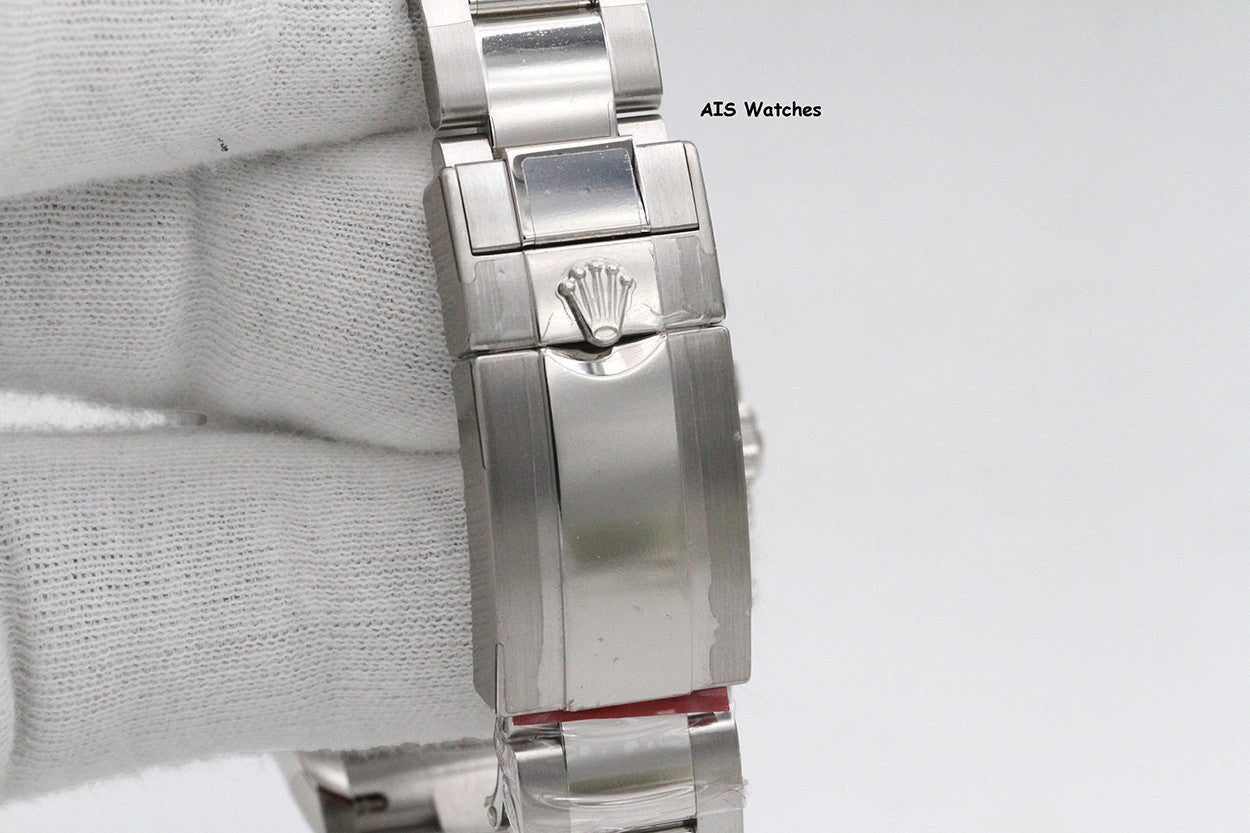 BNIB Rolex 116576TBR Platinum Daytona Cosmograph Ice Blue Arabic Dial Baguette Diamond Bezel B&P