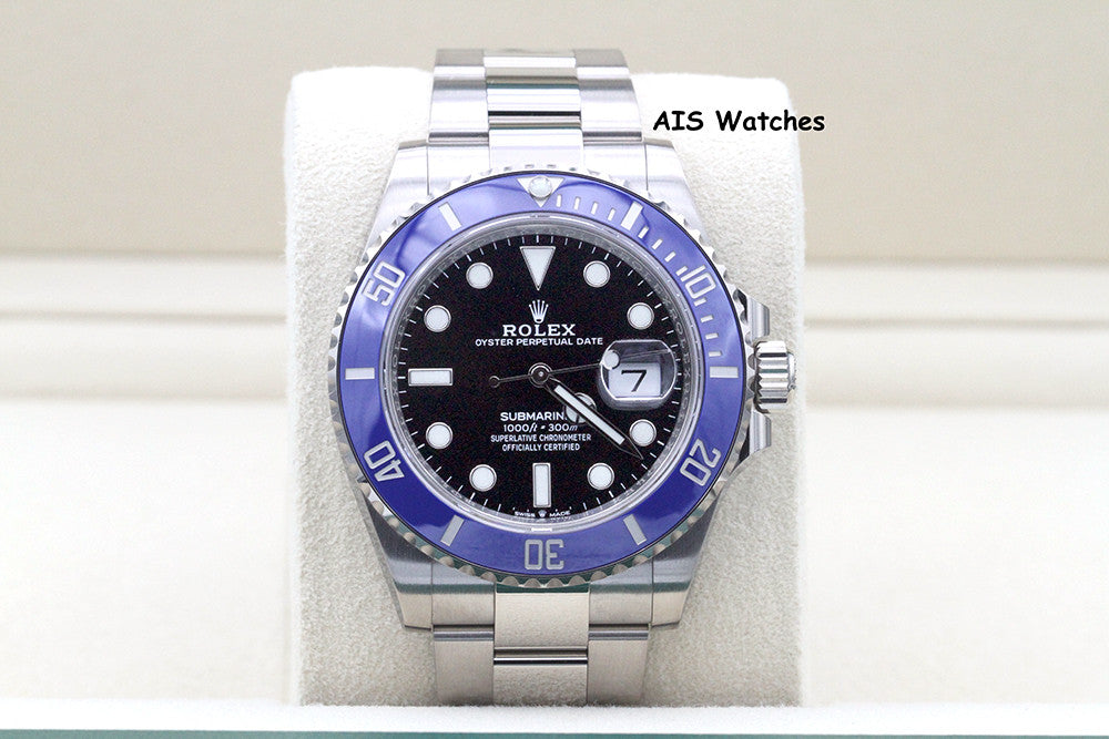 BNIB Rolex Submariner Ceramic 126619LB 18K White Gold Blue Bezel B&P