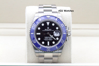 BNIB Rolex Submariner Ceramic 126619LB 18K White Gold Blue Bezel B&P