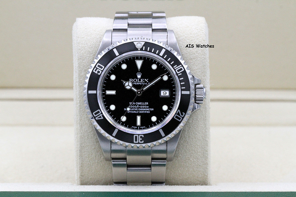 Rolex Sea Dweller 16600 SD Z Serial 40MM No Hole Case / SEL B&P Rolex Serviced