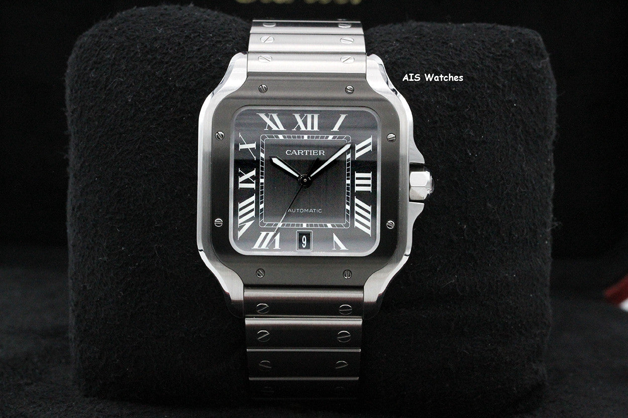 Cartier Santos De Cartier Large Steel WSSA0037 ADLC Grey Dial 41MM