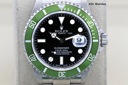 Rolex Submariner 16610LV 50th Anniversary Kermit F Serial