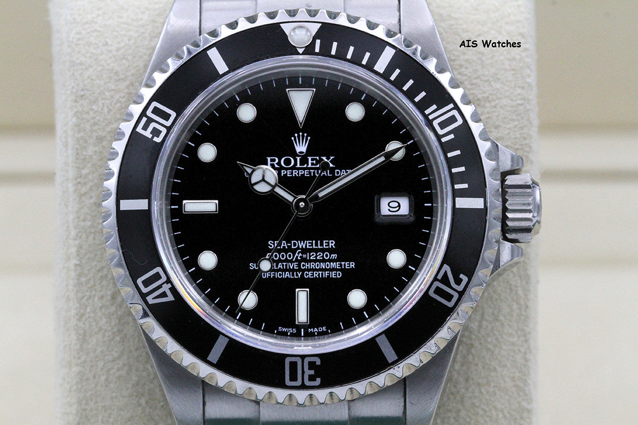 Rolex Sea Dweller 16600 SD Z Serial 40MM No Hole Case / SEL B&P Rolex Serviced