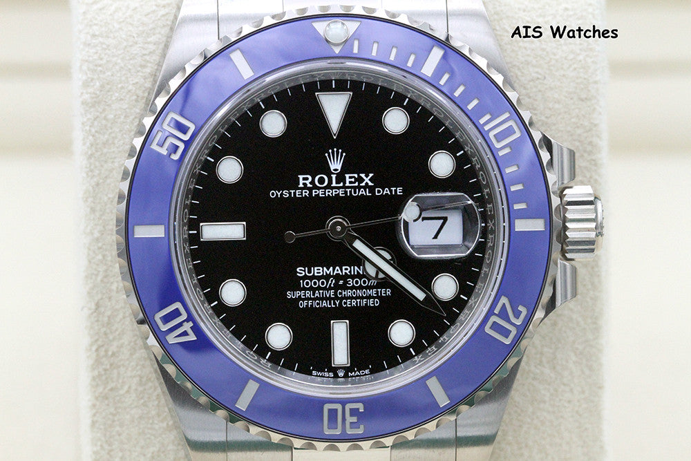 BNIB Rolex Submariner Ceramic 126619LB 18K White Gold Blue Bezel B&P