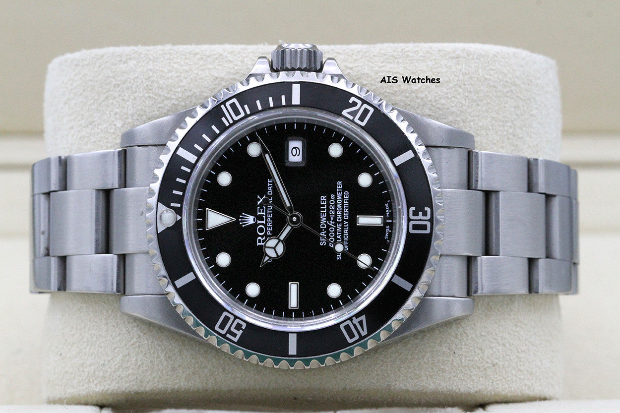 Rolex Sea Dweller 16600 SD Z Serial 40MM No Hole Case / SEL B&P Rolex Serviced