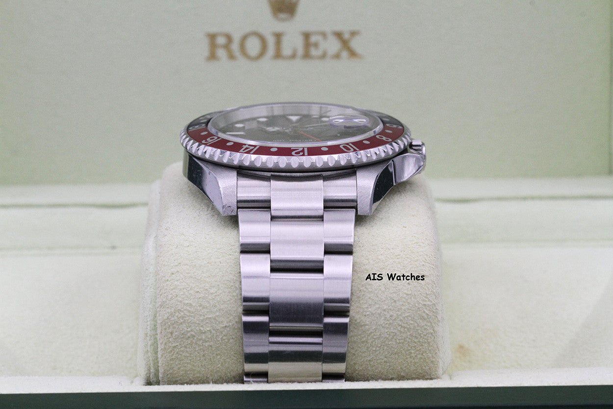 Rolex GMT Master II 16710 3186 Z Serial Pepsi / Black Insert Box & Papers
