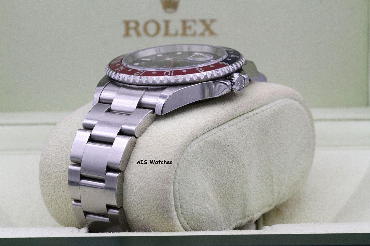 Rolex GMT Master II 16710 3186 Z Serial Pepsi / Black Insert Box & Papers