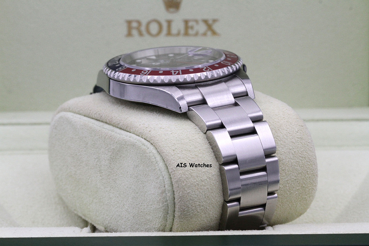 Rolex GMT Master II 16710 3186 Z Serial Pepsi / Black Insert Box & Papers