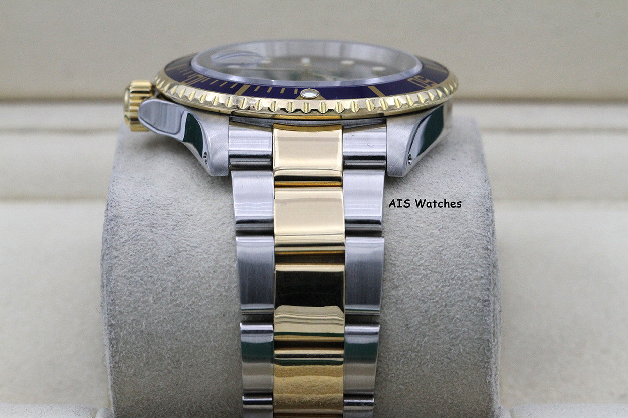 Rolex Submariner 16613 P Serial Blue Dial Box & Papers