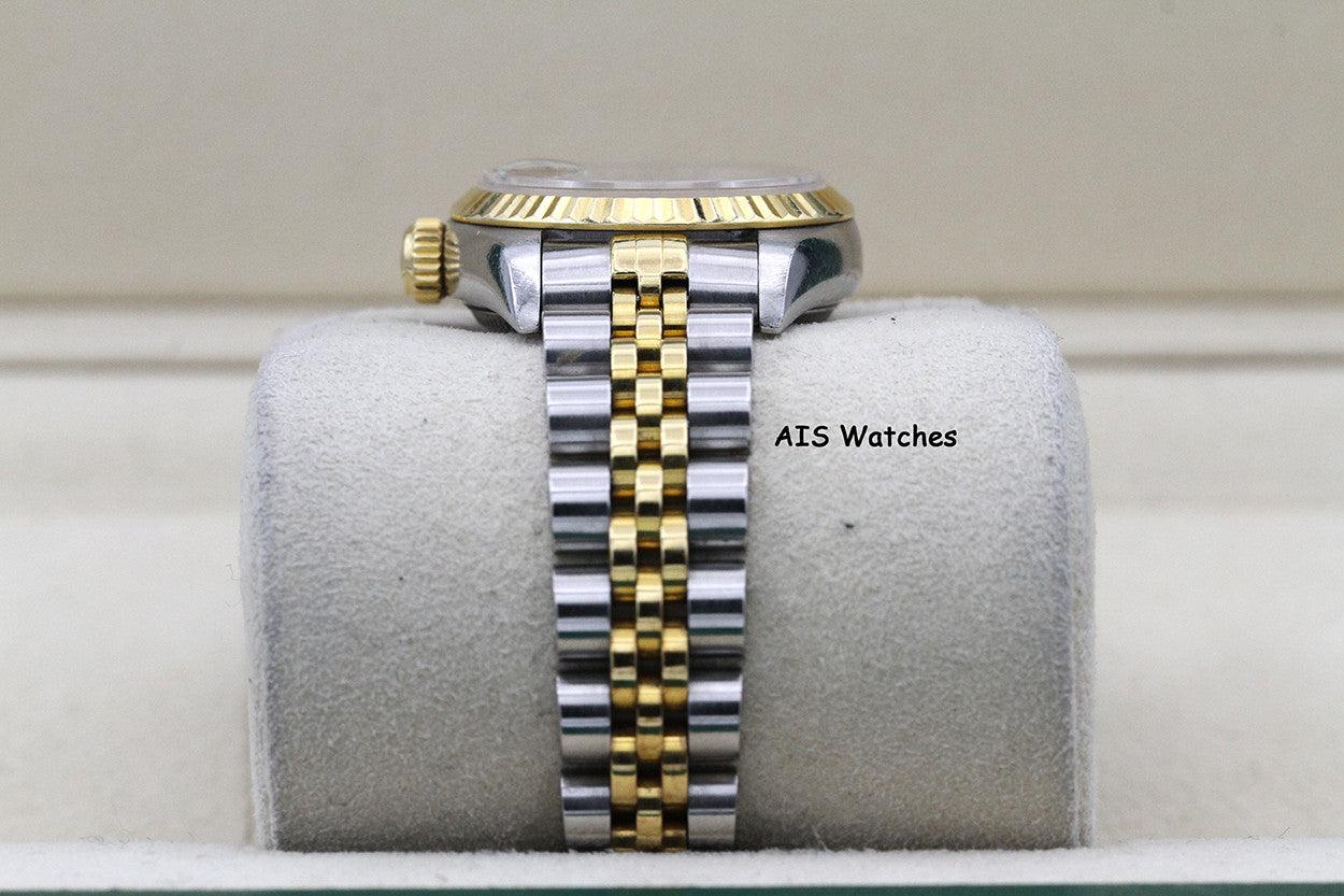 Rolex Ladies Two-Tone DateJust 69173 Champagne Dial 26MM S Serial - 1995 with Papers