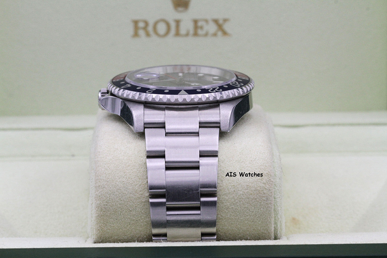 Rolex GMT Master II 16710 3186 Z Serial Pepsi / Black Insert Box & Papers