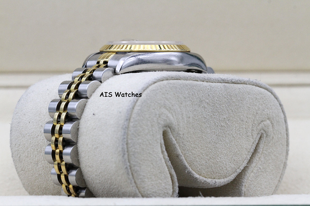 Rolex Ladies Two-Tone DateJust 69173 Champagne Dial 26MM S Serial - 1995 with Papers