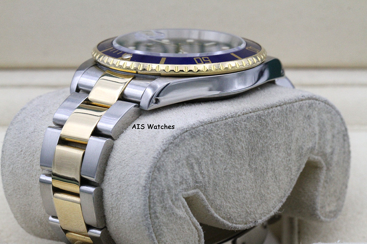 Rolex Submariner 16613 P Serial Blue Dial Box & Papers