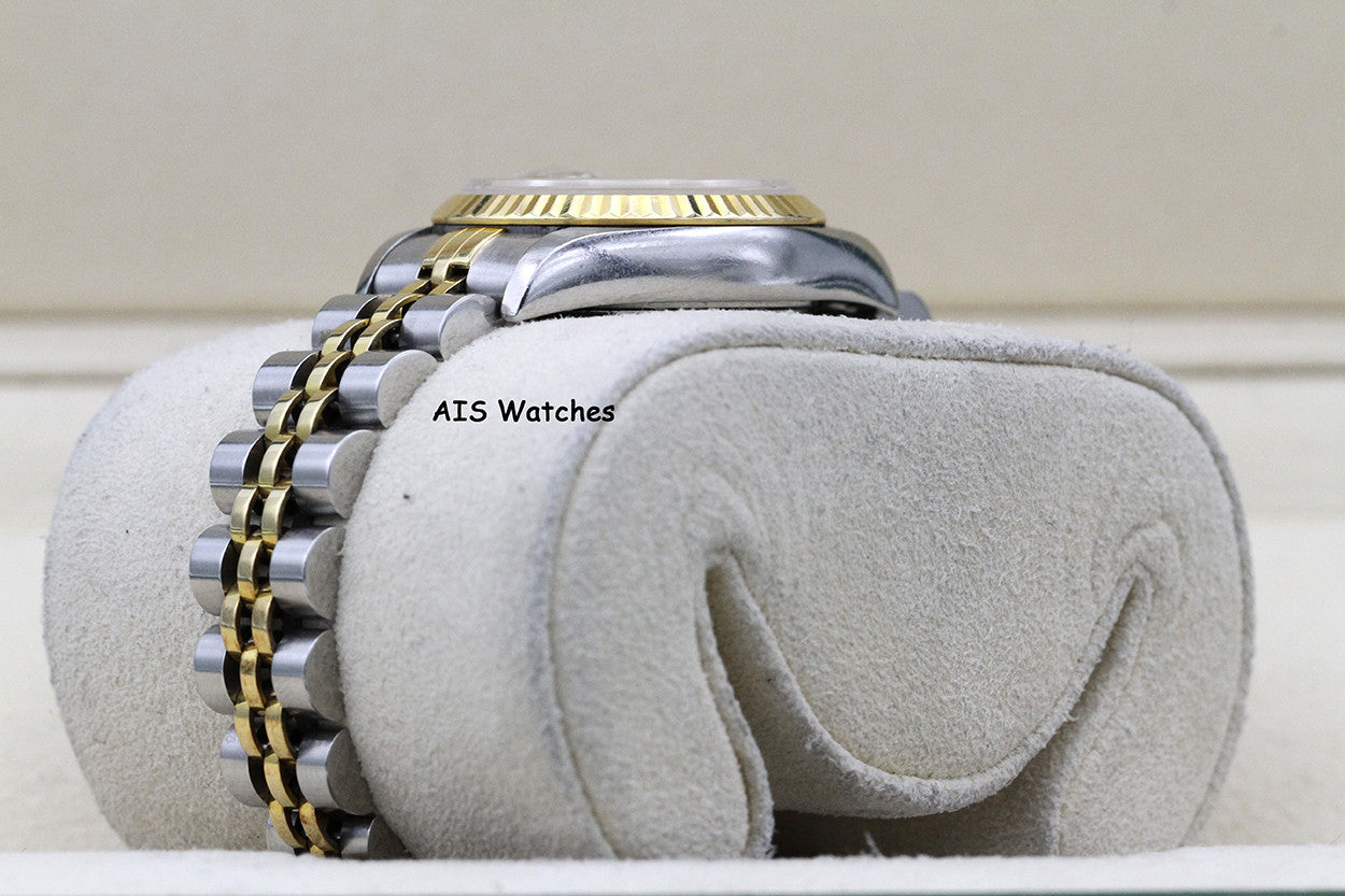 Rolex Ladies Two-Tone DateJust 69173 Champagne Dial 26MM S Serial - 1995 with Papers
