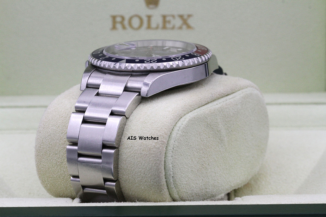 Rolex GMT Master II 16710 3186 Z Serial Pepsi / Black Insert Box & Papers