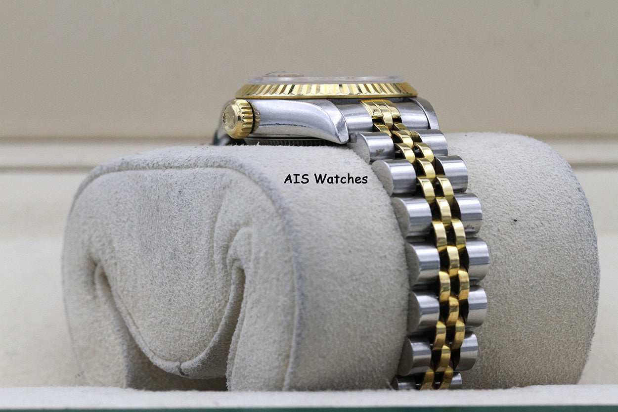 Rolex Ladies Two-Tone DateJust 69173 Champagne Dial 26MM S Serial - 1995 with Papers