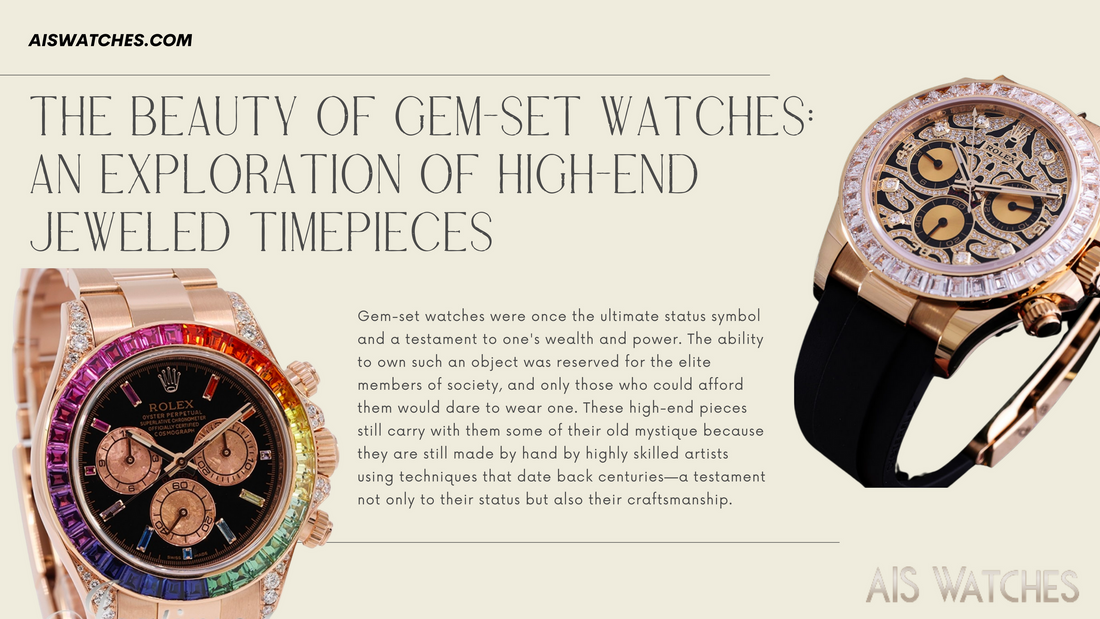 The Beauty of Gem-Set Watches: An Exploration of High-End Jeweled Timepieces