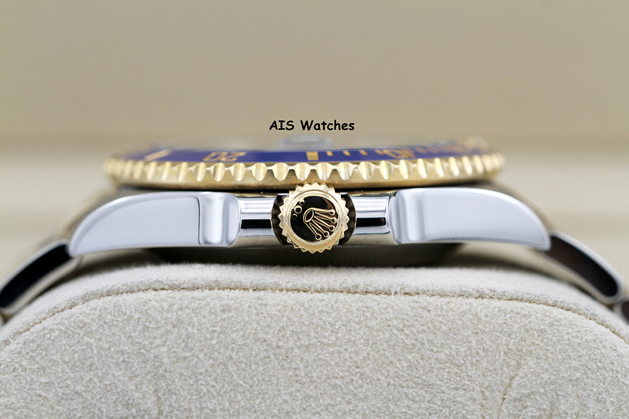 Rolex Submariner 18K YG/SS 116613LB SunBurst Blue Dial Ceramic 40MM 2019 B&P