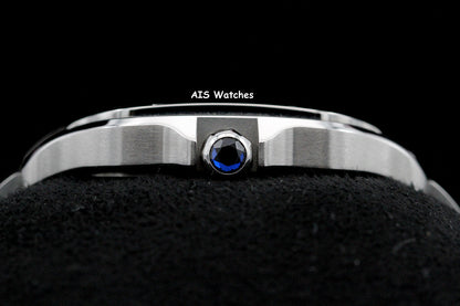 Cartier Santos De Cartier Medium Steel WSSA0029 Silver Dial 35.1MM Box & Papers