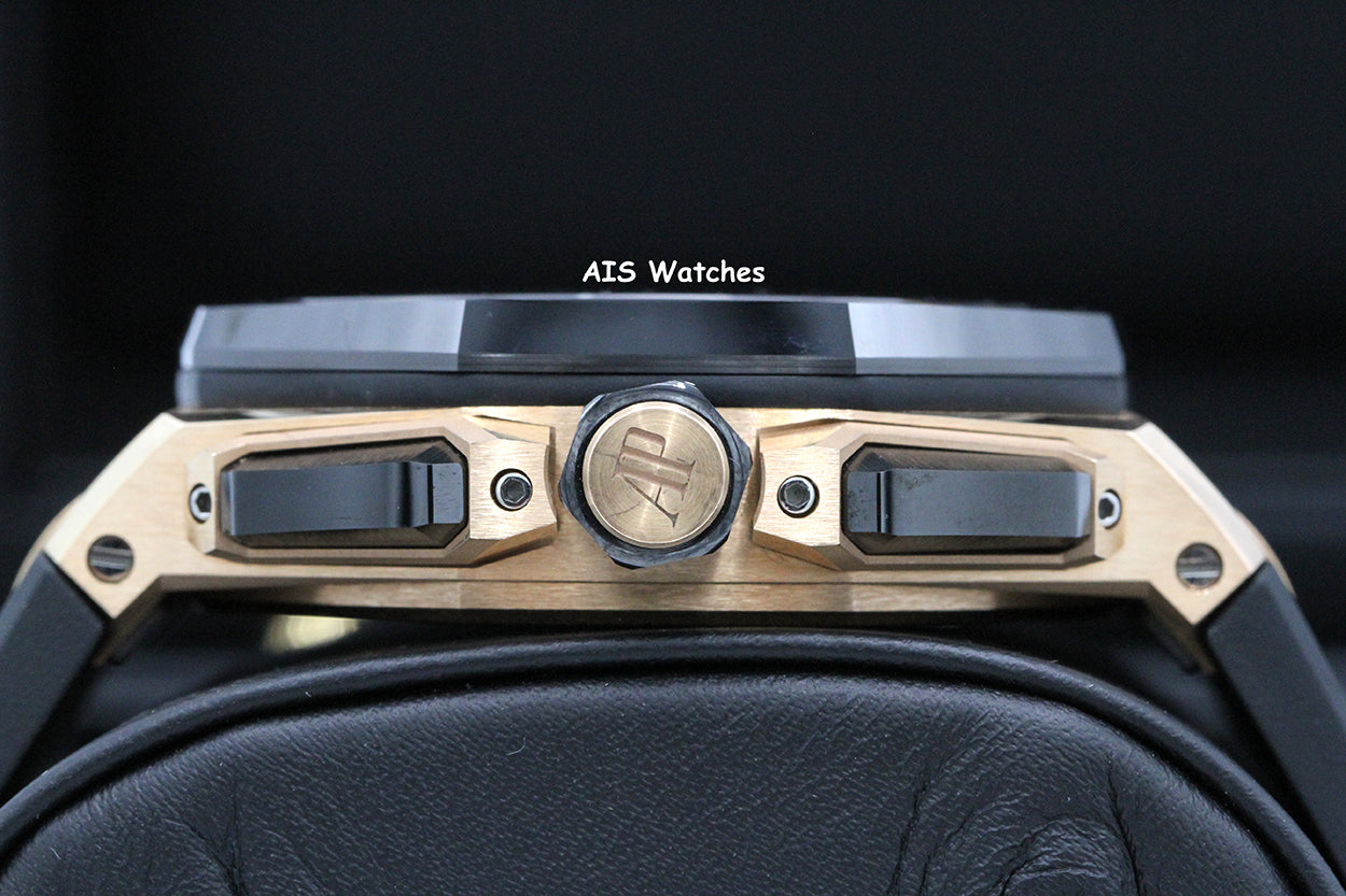 Audemars Piguet 26420RO.OO.A002CA.01 Royal Oak Offshore Rose Gold 43MM Black BP