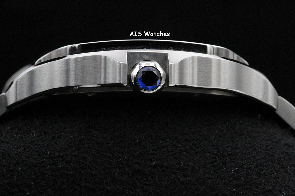 Cartier Santos De Cartier Large Steel WSSA0076 Dual Time GMT Grey Dial Box & Papers
