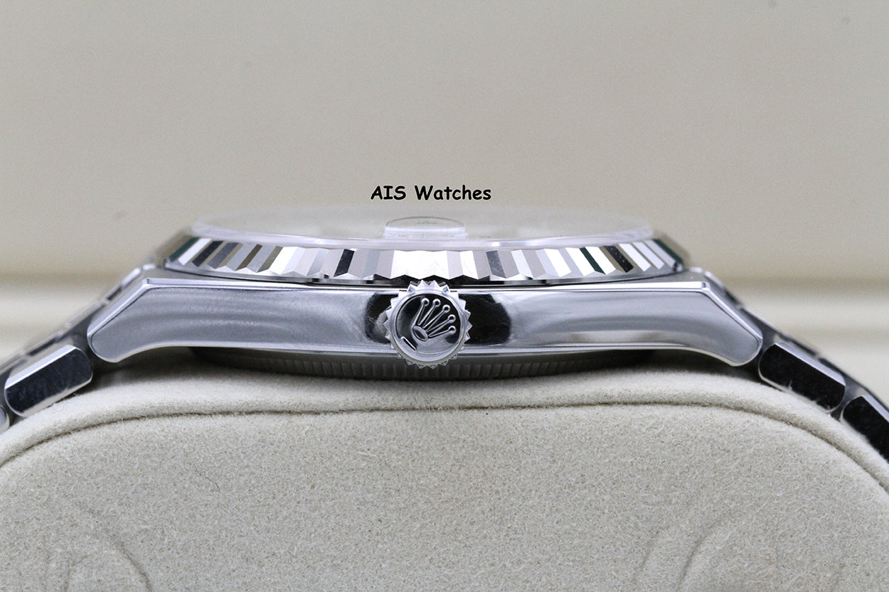 BNIB Rolex 127334 Land Dweller 40MM White Dial Stainless Steel Flat Jubilee B&P